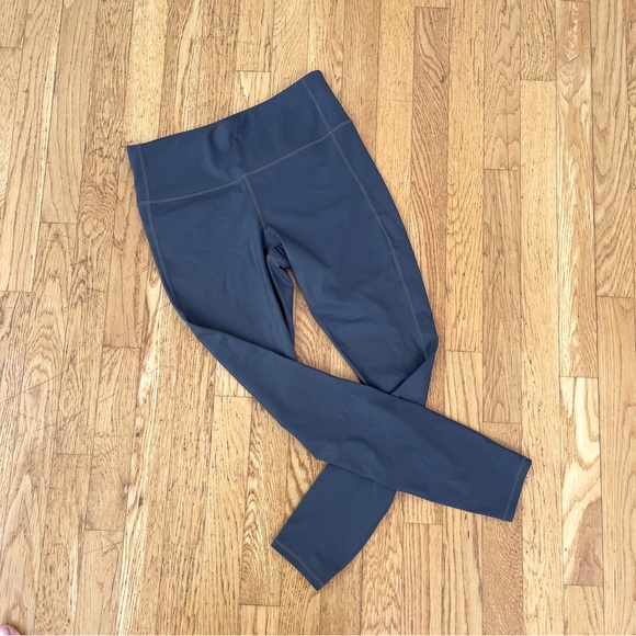 Athleta High Rise Chataranga Tights Yoga Leggings in Small Total Eclipse - Picture 2 of 5